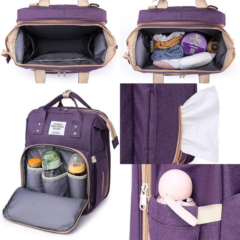 Mila™ Baby-Rucksack I Die Wickeltasche und Wickelstation on the go