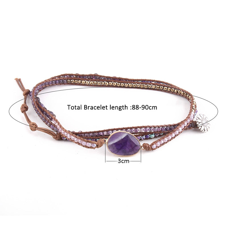 Amethyst Imperial Wickelarmband