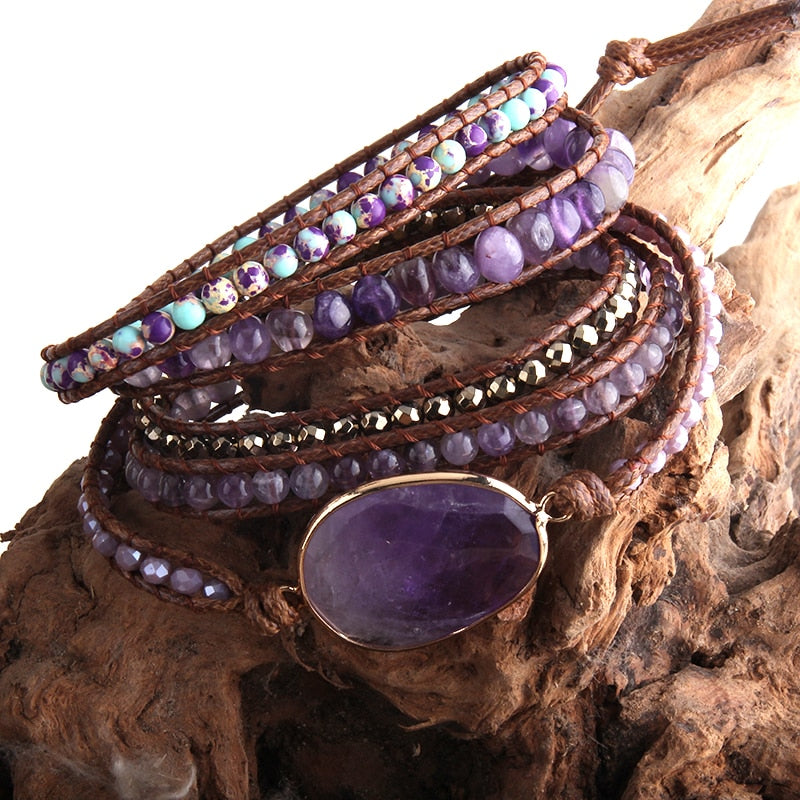 Amethyst Imperial Wickelarmband