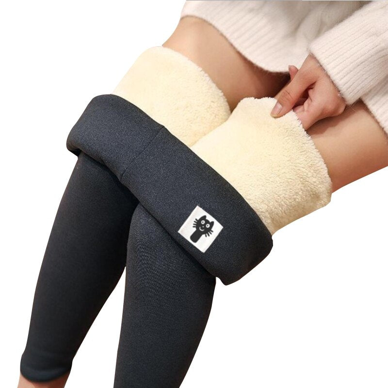 Winter Sherpa Fleece Lined Leggings for Women Winter Warm Thermal Pants Workout High Waist Leggings Yoga Pants