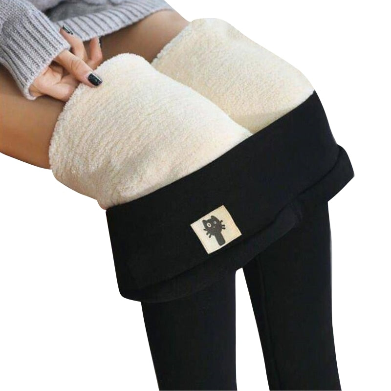 Winter Sherpa Fleece Lined Leggings for Women Winter Warm Thermal Pants Workout High Waist Leggings Yoga Pants