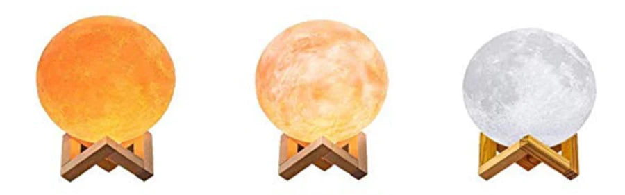 ™ LED MOON LAMPLUFT, LUFTBEFEUCHTER UND AROMATHERAPIE IN 1!
