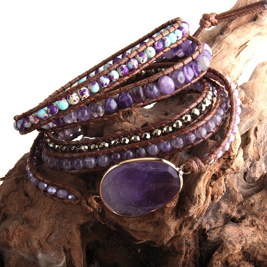 Amethyst Imperial Wickelarmband